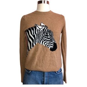 Banana Republic Italian Merino Blend Zebra Sweater- XS